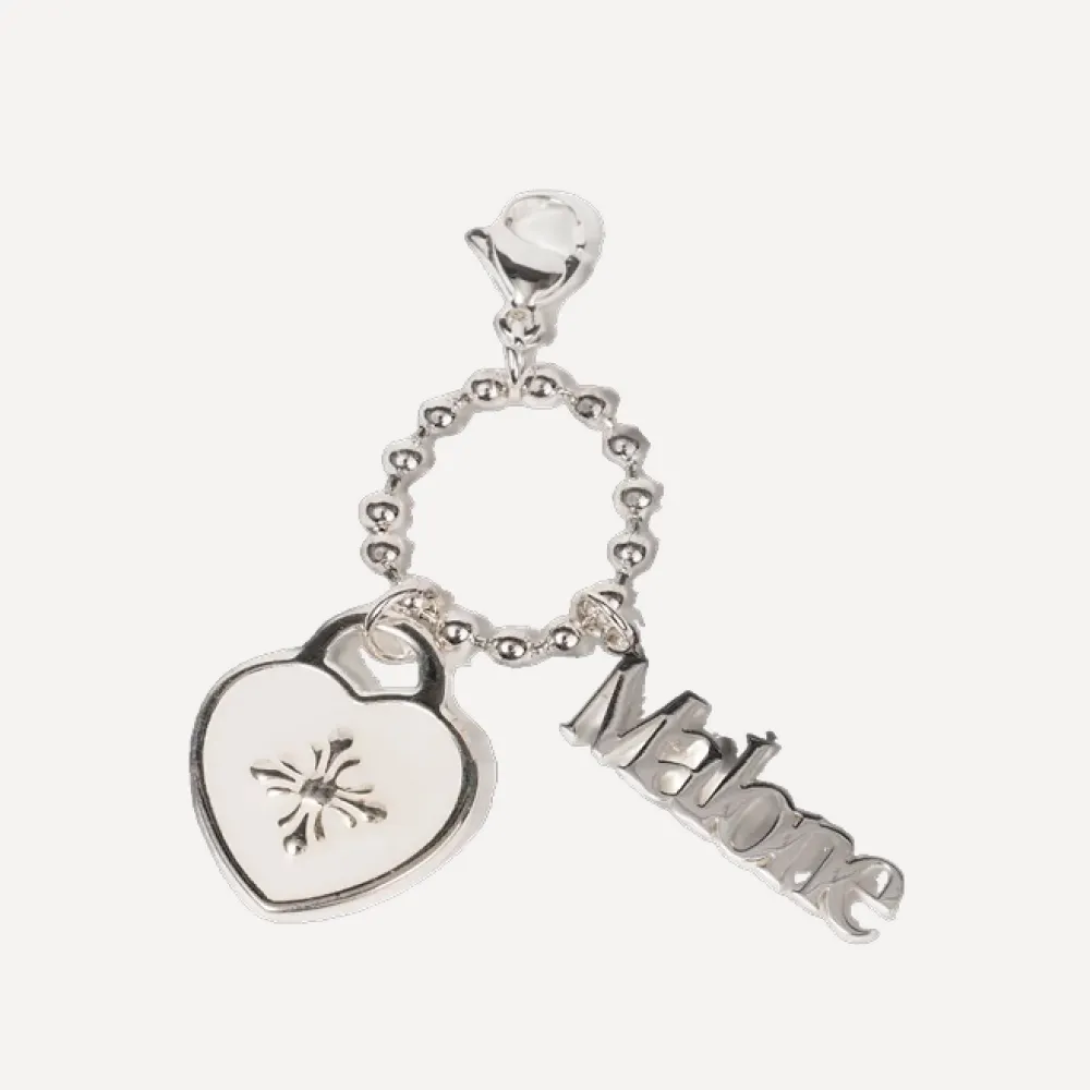 Keyring — White Silver — MALONE · Malone / Malone S